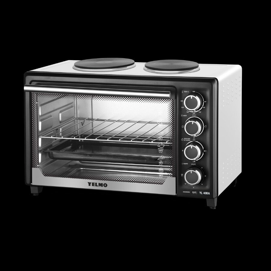 Horno De Mesa Eléctrico Yelmo Yl-40Ac 40L Blanco/Negro 220V |  CompraVentaNet.com