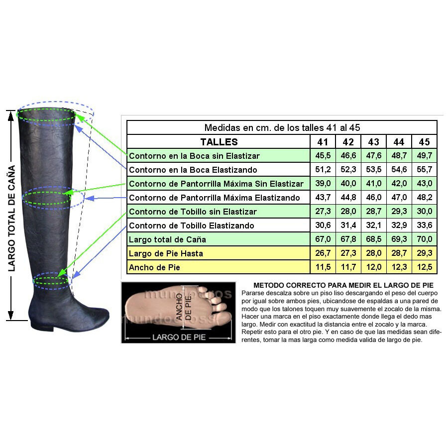 Botas Bucaneras De Taco Bajo Caña Flexible En Talles Grandes |  CompraVentaNet.com