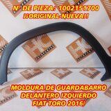 Moldura Fender Guard. Del. Izq. Fiat Toro 16/ ¡Original!