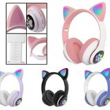 Auricular Vincha Gatito Bluetooth Au-16015