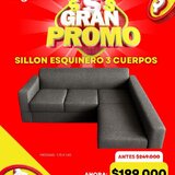 Sillon Esquinero 3 Cuerpos