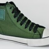 Botas Canvas Tramada Verde Militar Talle 43