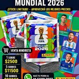 Figuritas Mundial 2026 Panini Oficial Argentina Sobres Por Unidad