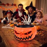 Caramelera Calabaza Luz Sonido Mano Animada Halloween