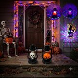 Farolas Halloween Decoracion Luz Sonido Terror X2