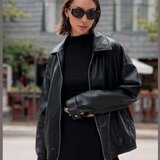Campera Cuero Ecológico Oversize Talle M/L