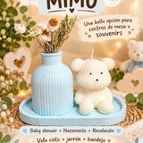Decoración En Yeso Y Vela Aromatica