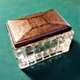 Antiguo Y Raro Pote De Vidrio De Coty